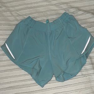 blue lululemon shorts